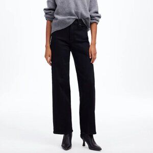 Madewell Perfect Vintage Wide Leg Black Jeans
